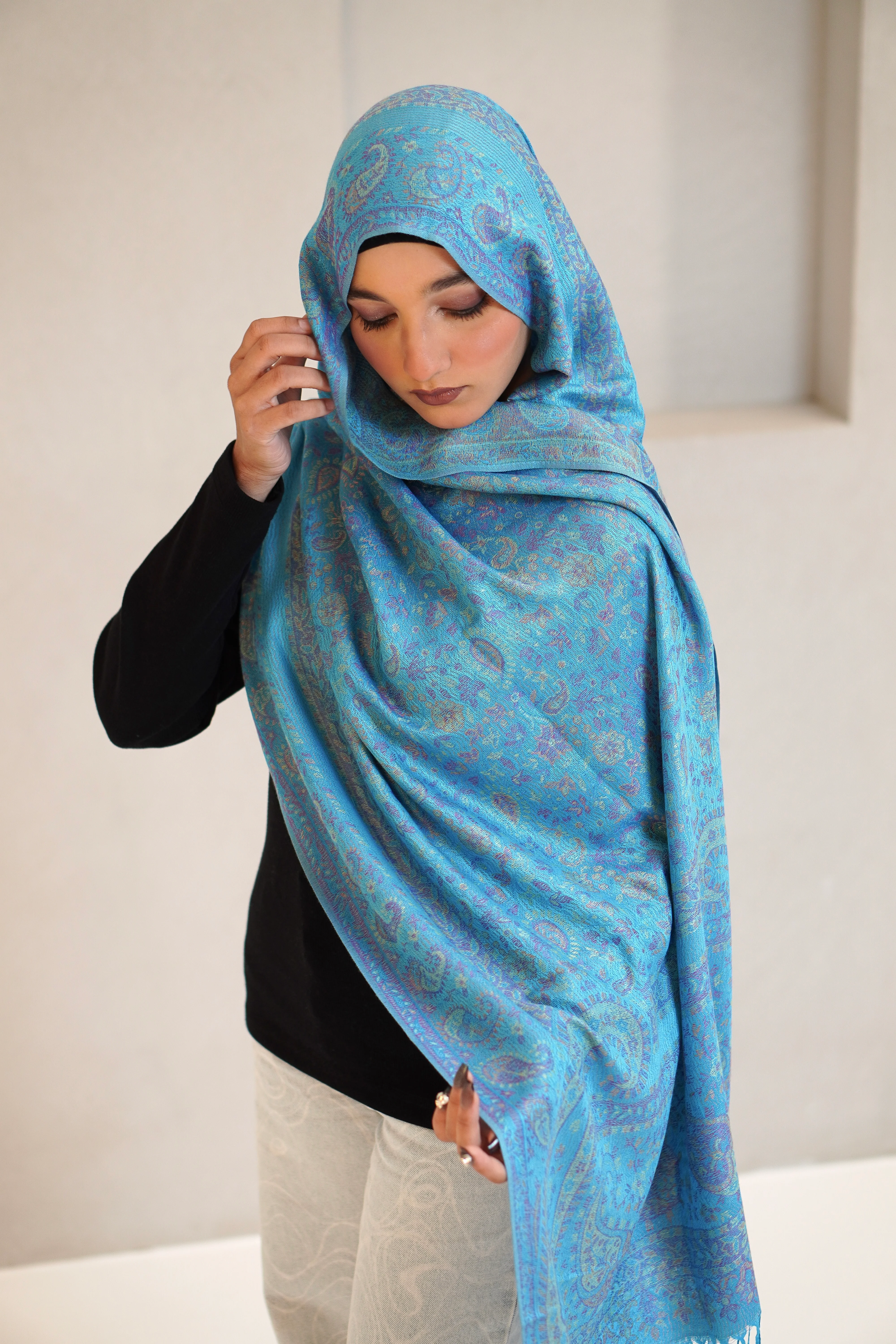 Pashmina Hijab - Feroza - Image 3