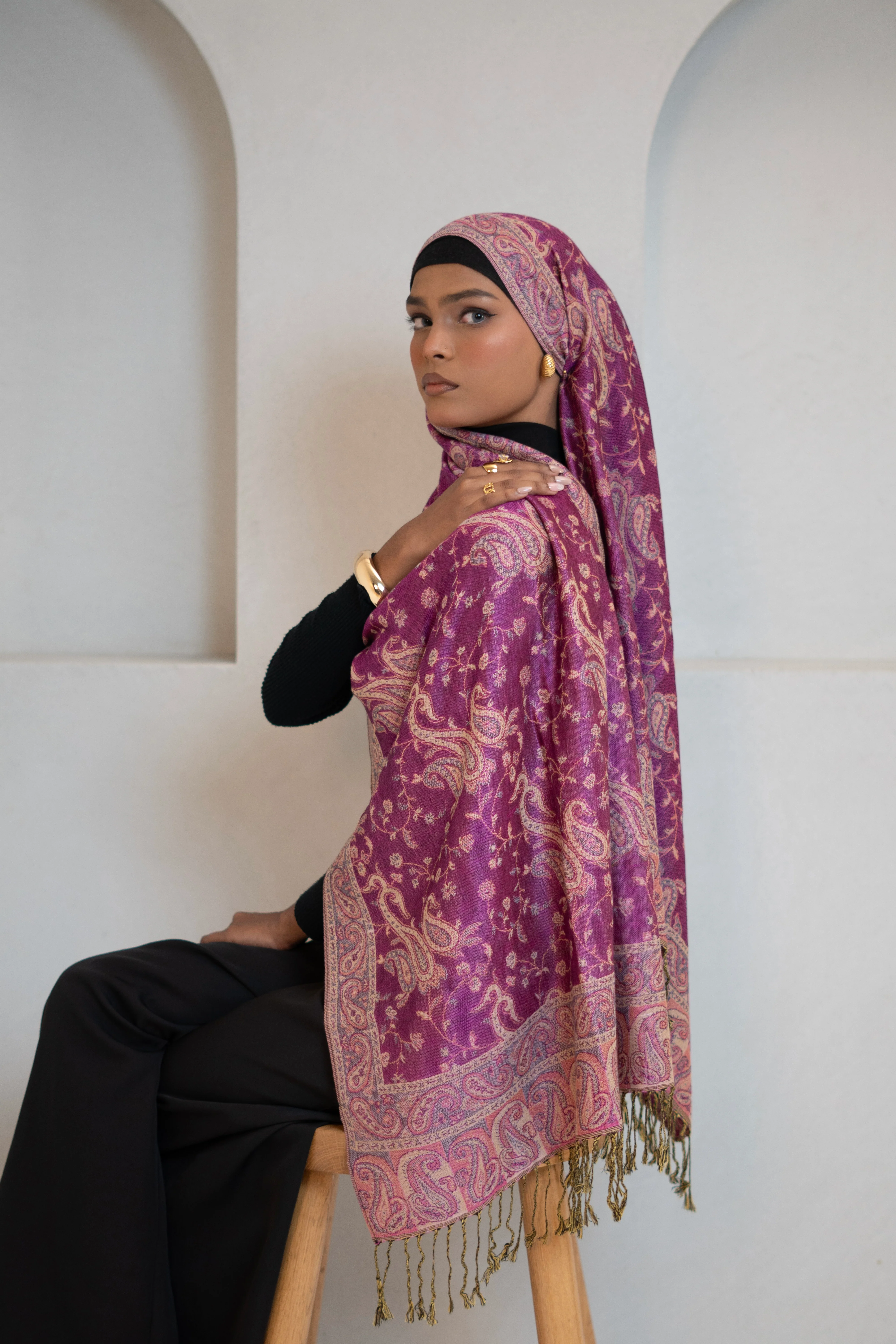 Pashmina Hijab - Gulabiya - Image 11