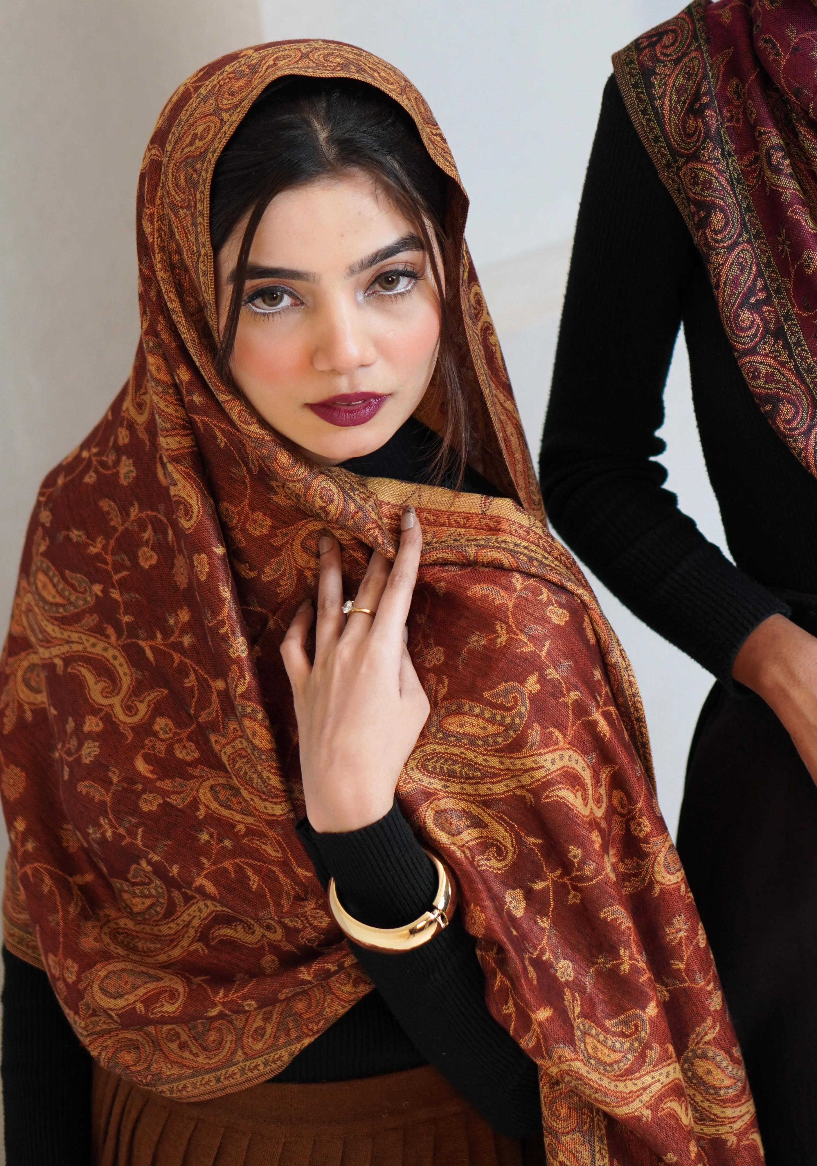 Pashmina Hijab - Kesariya - Image 12