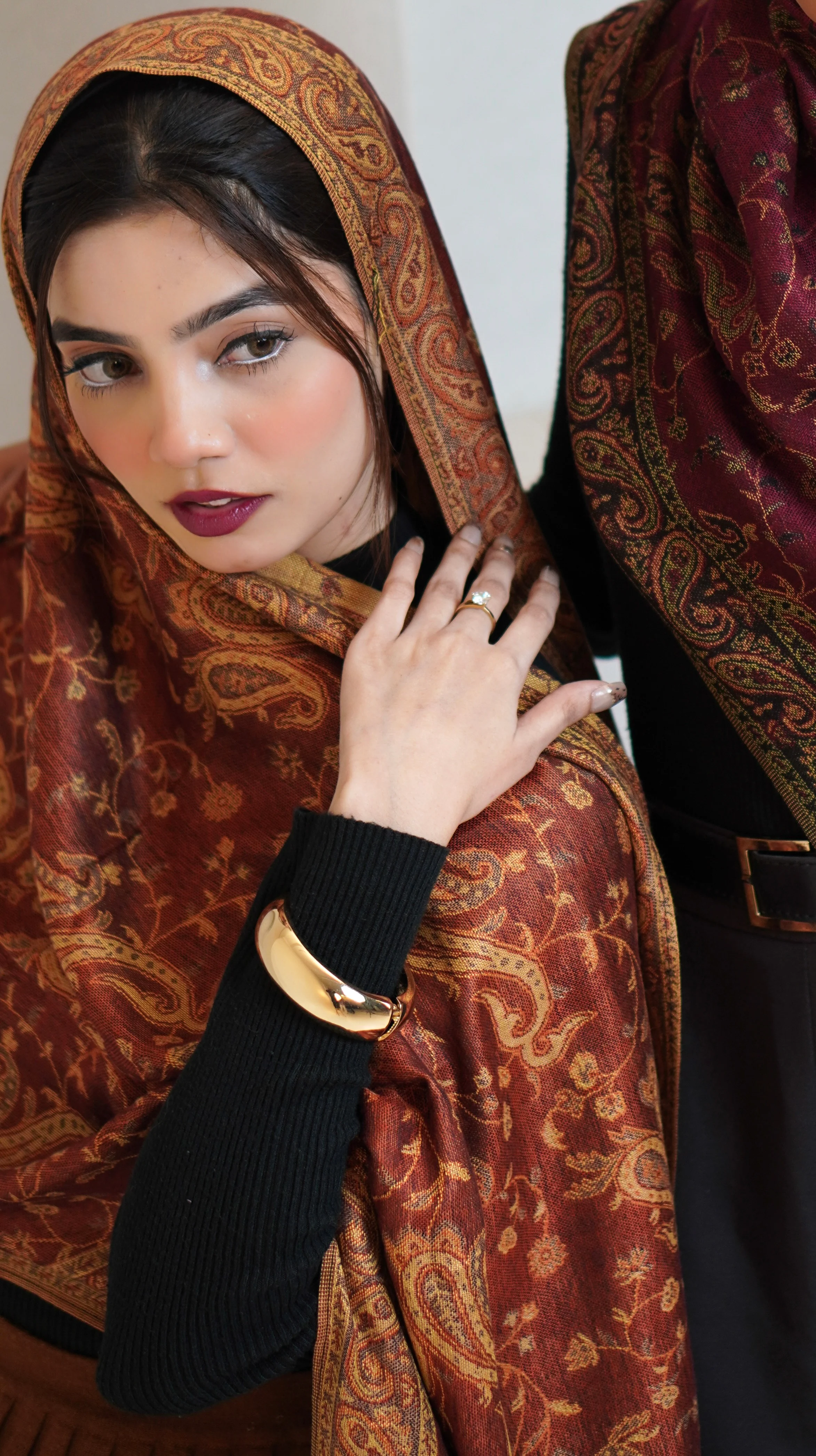 Pashmina Hijab - Kesariya - Image 7