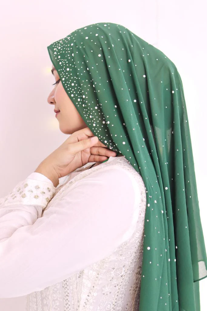 Pearls & Stones - Bottle Green - Image 4