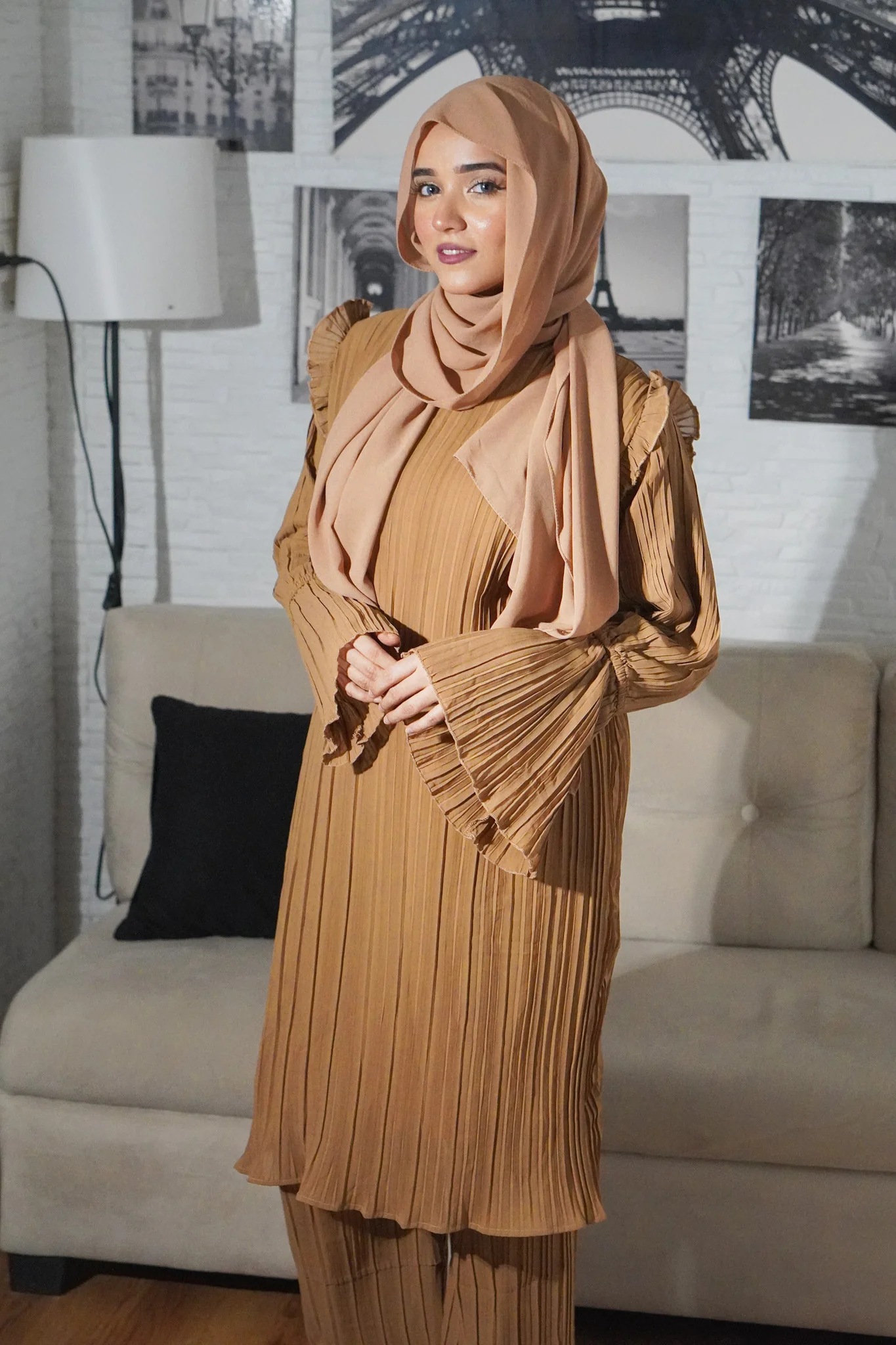 Pleated Co-Ord Set - 3 SHADES - Image 2