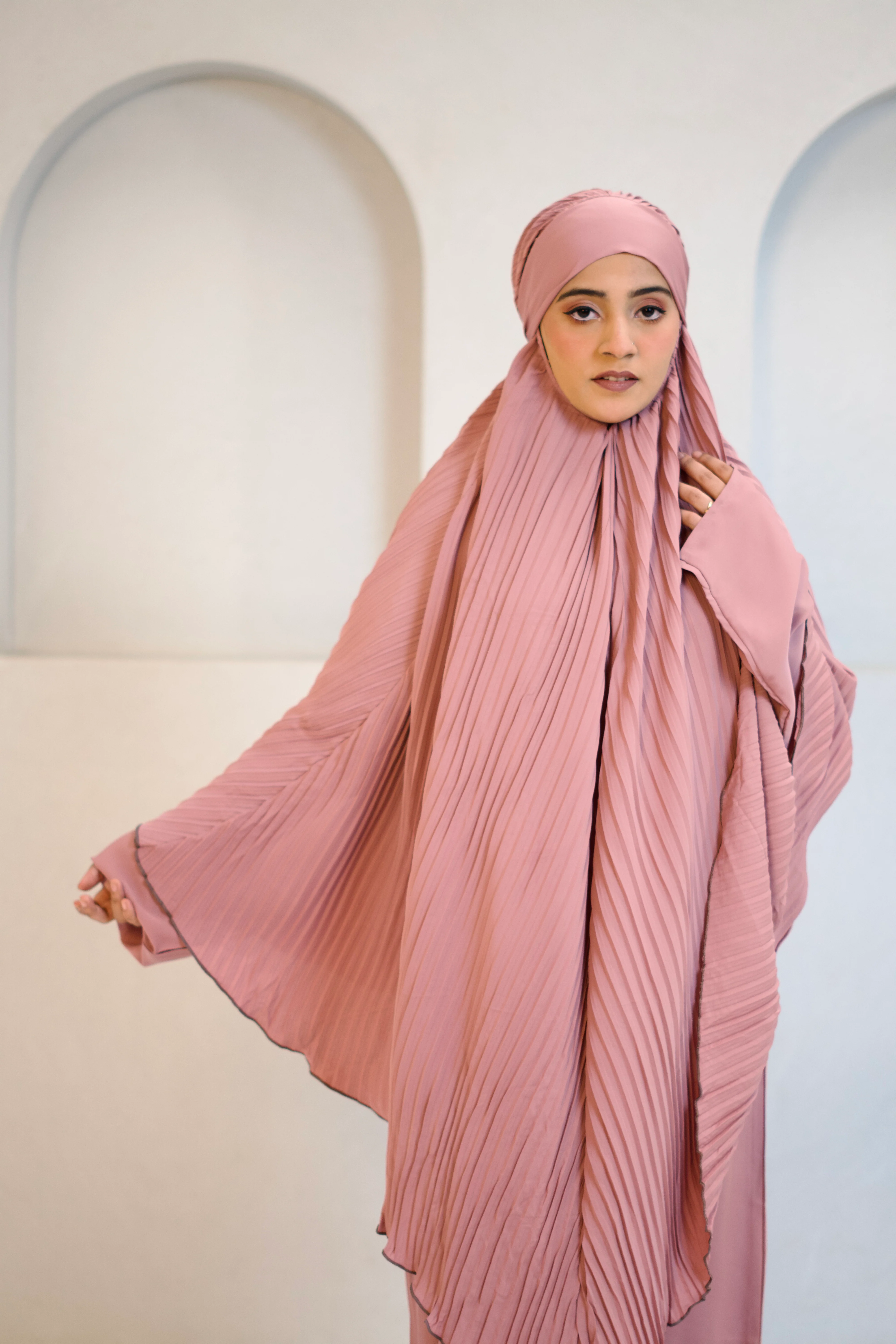 PLEATED KHIMAR SET - Image 19