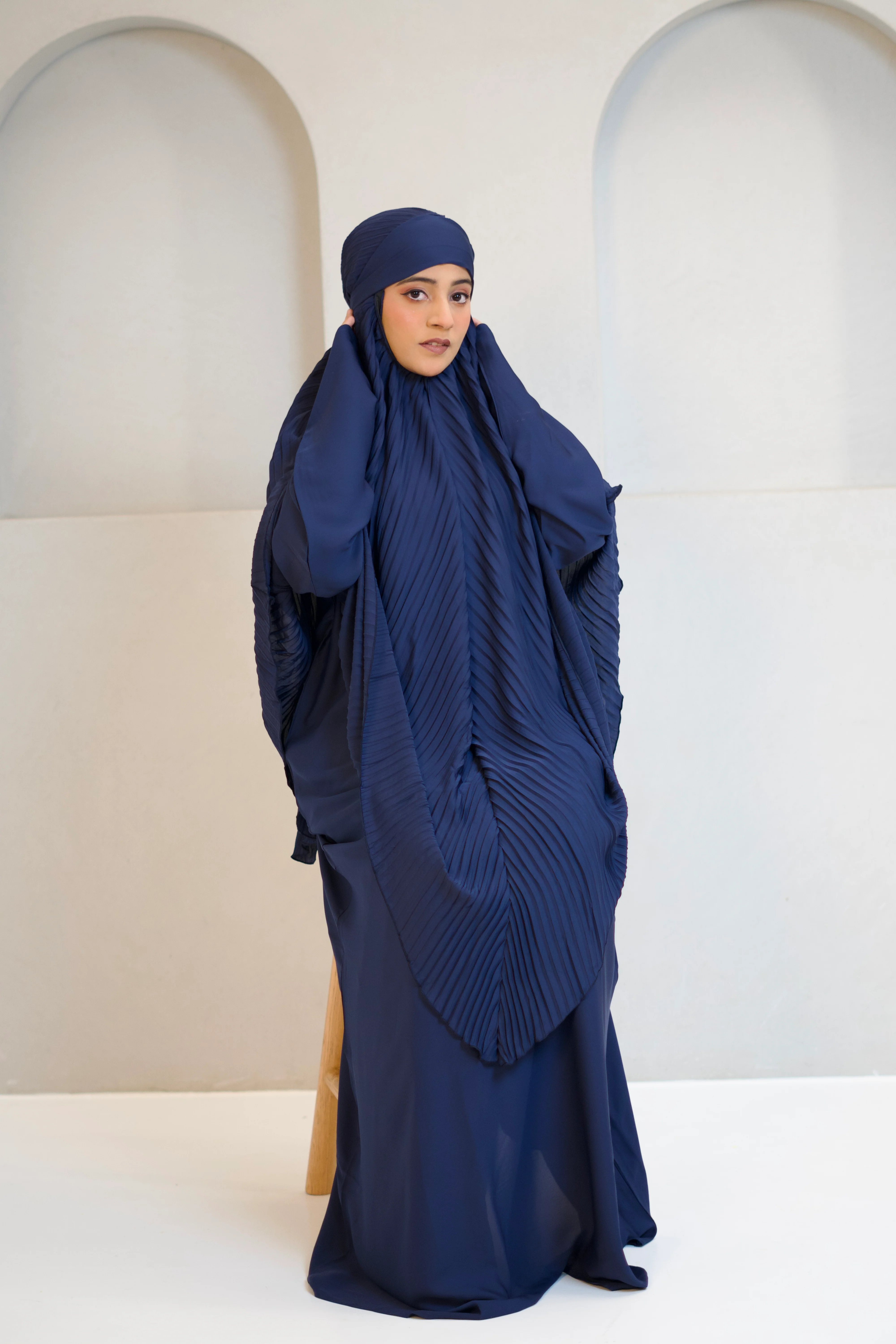 PLEATED KHIMAR SET - Image 31