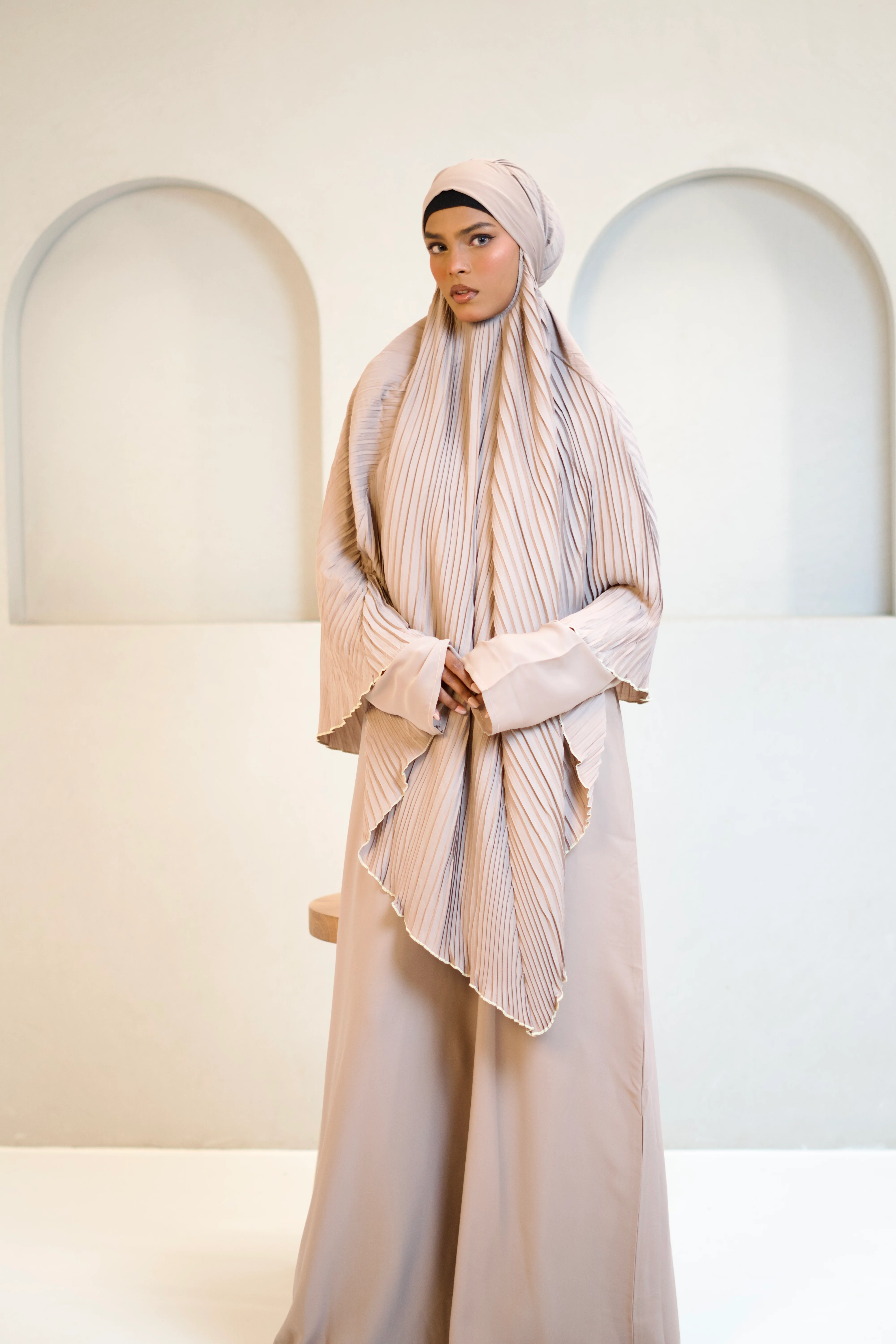 PLEATED KHIMAR SET - Image 6