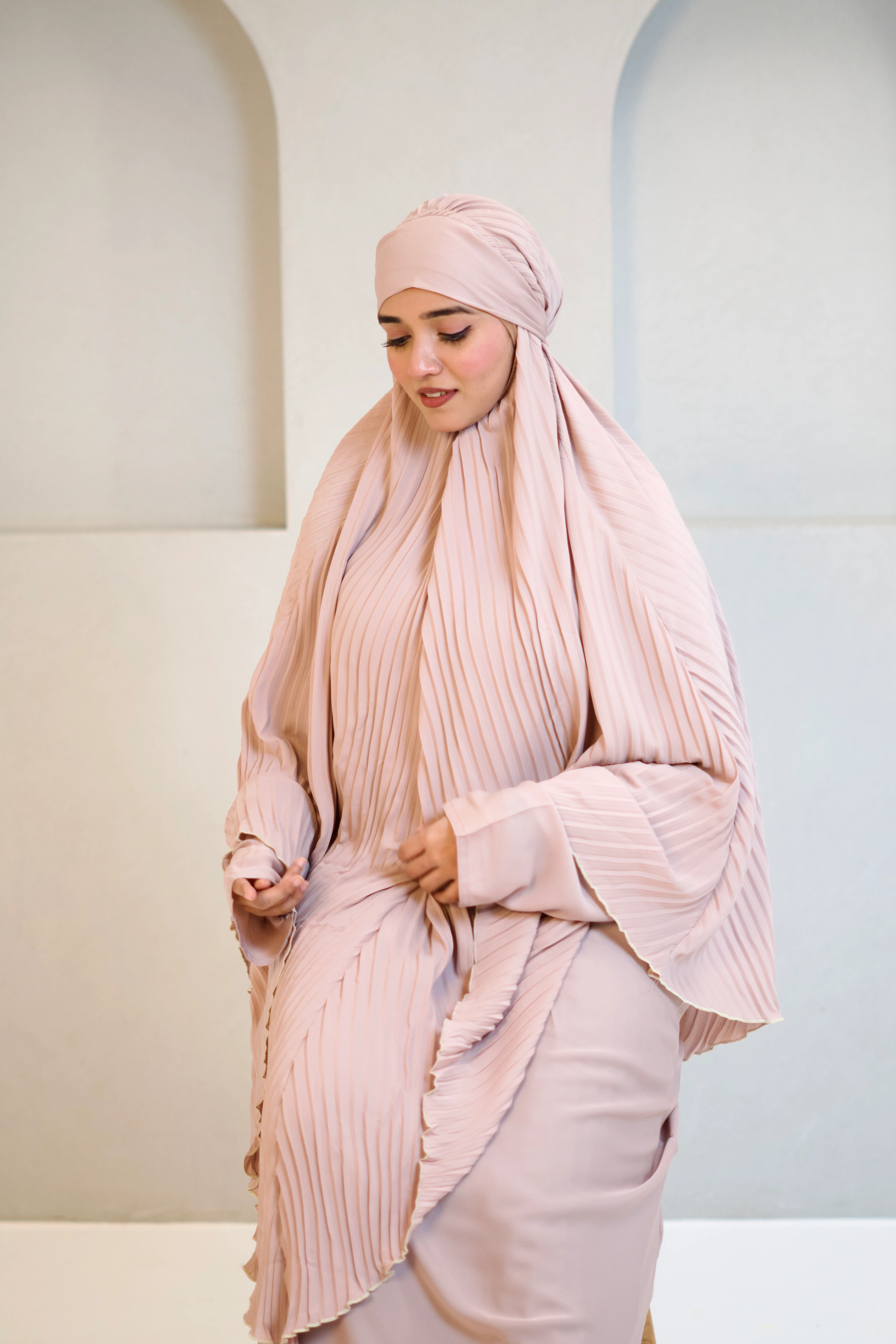 PLEATED KHIMAR SET - Image 9