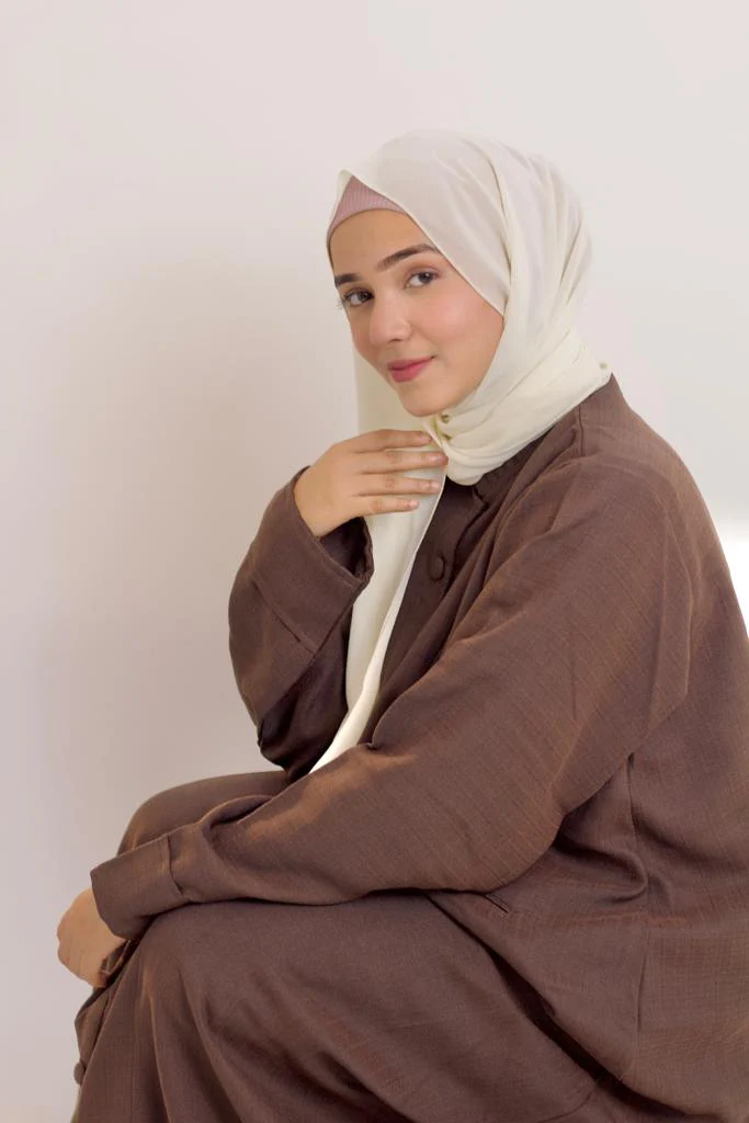 Pocket Abayah - Brown - Image 2