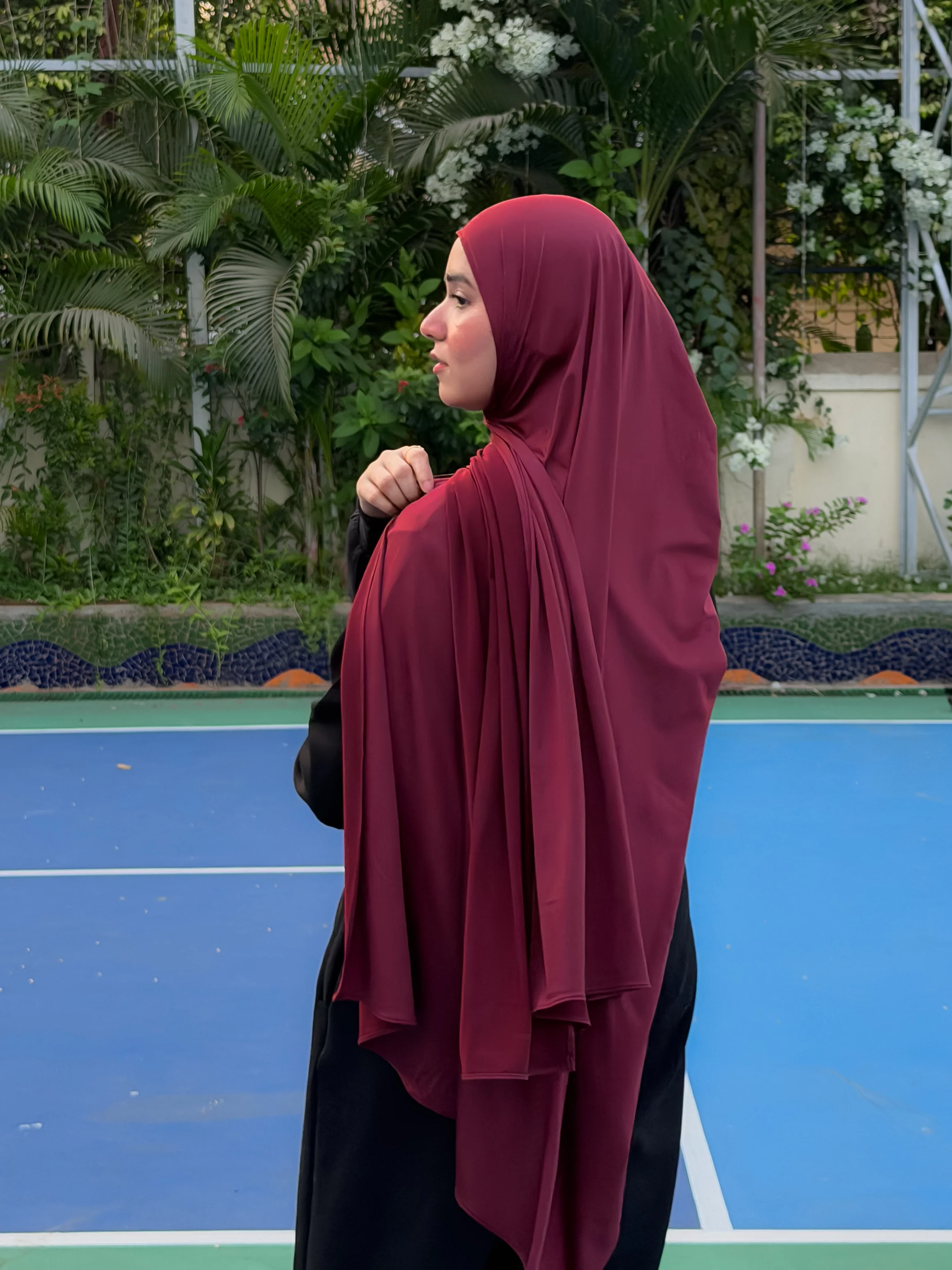 Premium Liquid Jersey - Cherry Noir - Image 3