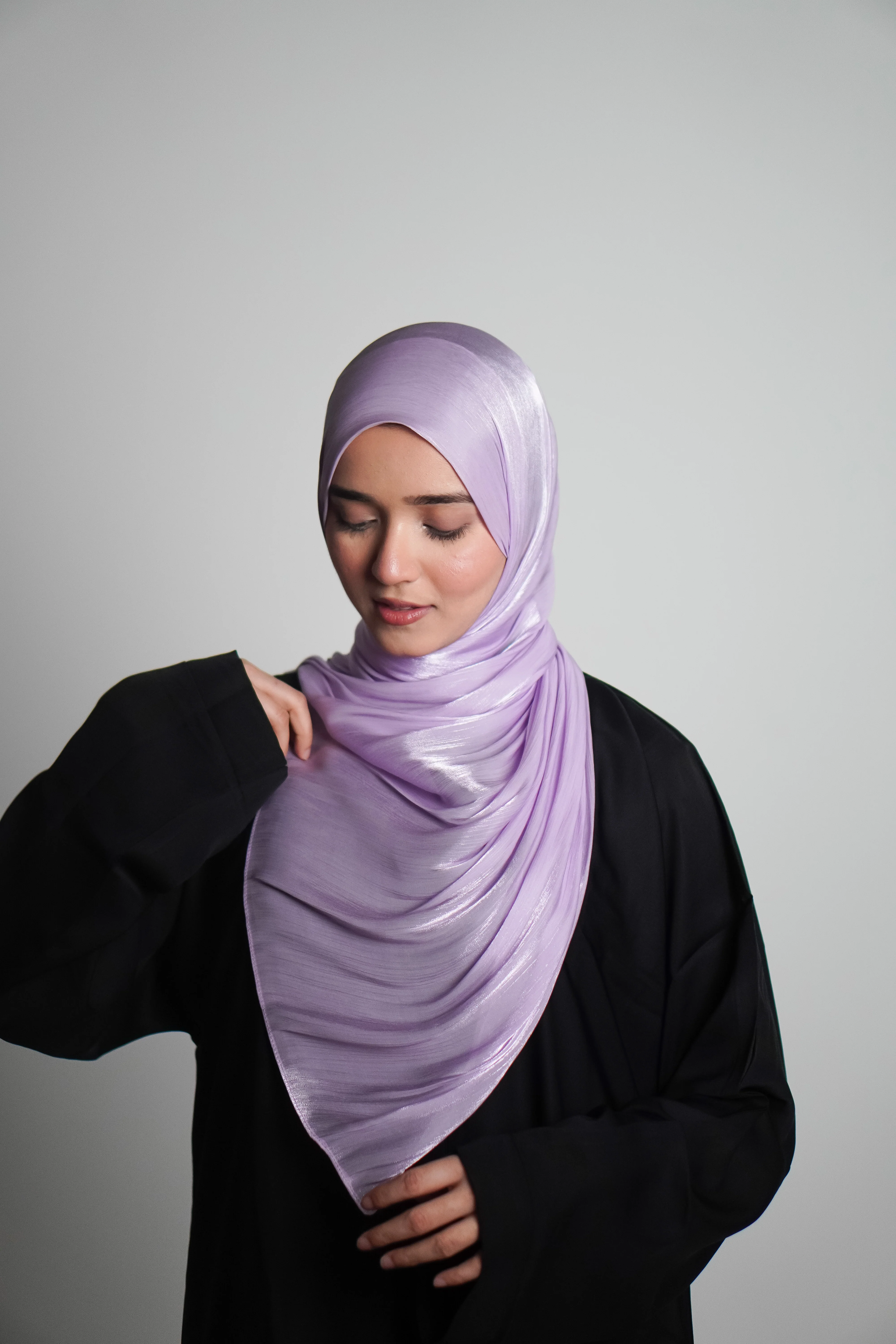 Premium Organza Hijab - Lilac Love - Image 6