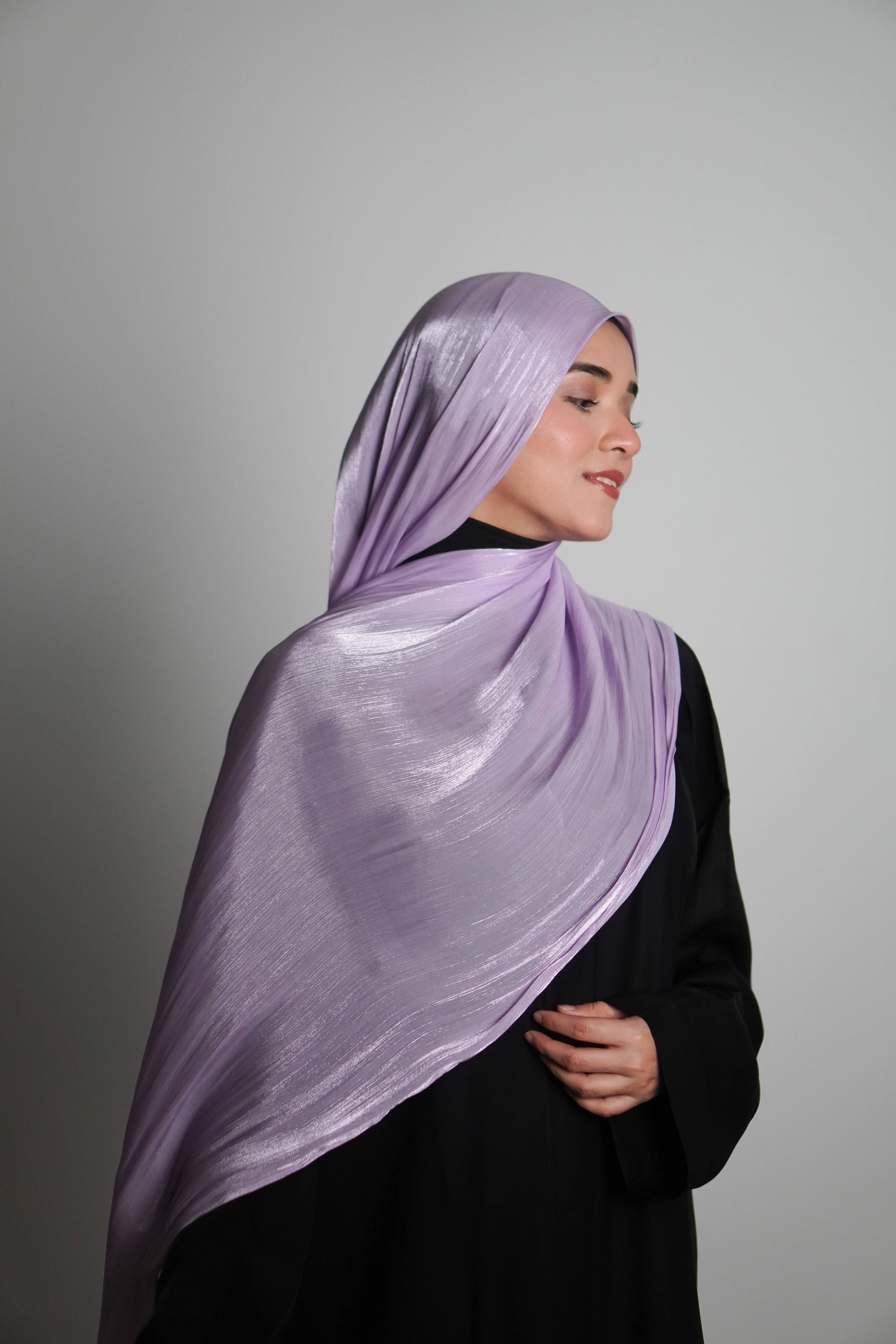 Premium Organza Hijab - Lilac Love - Image 7