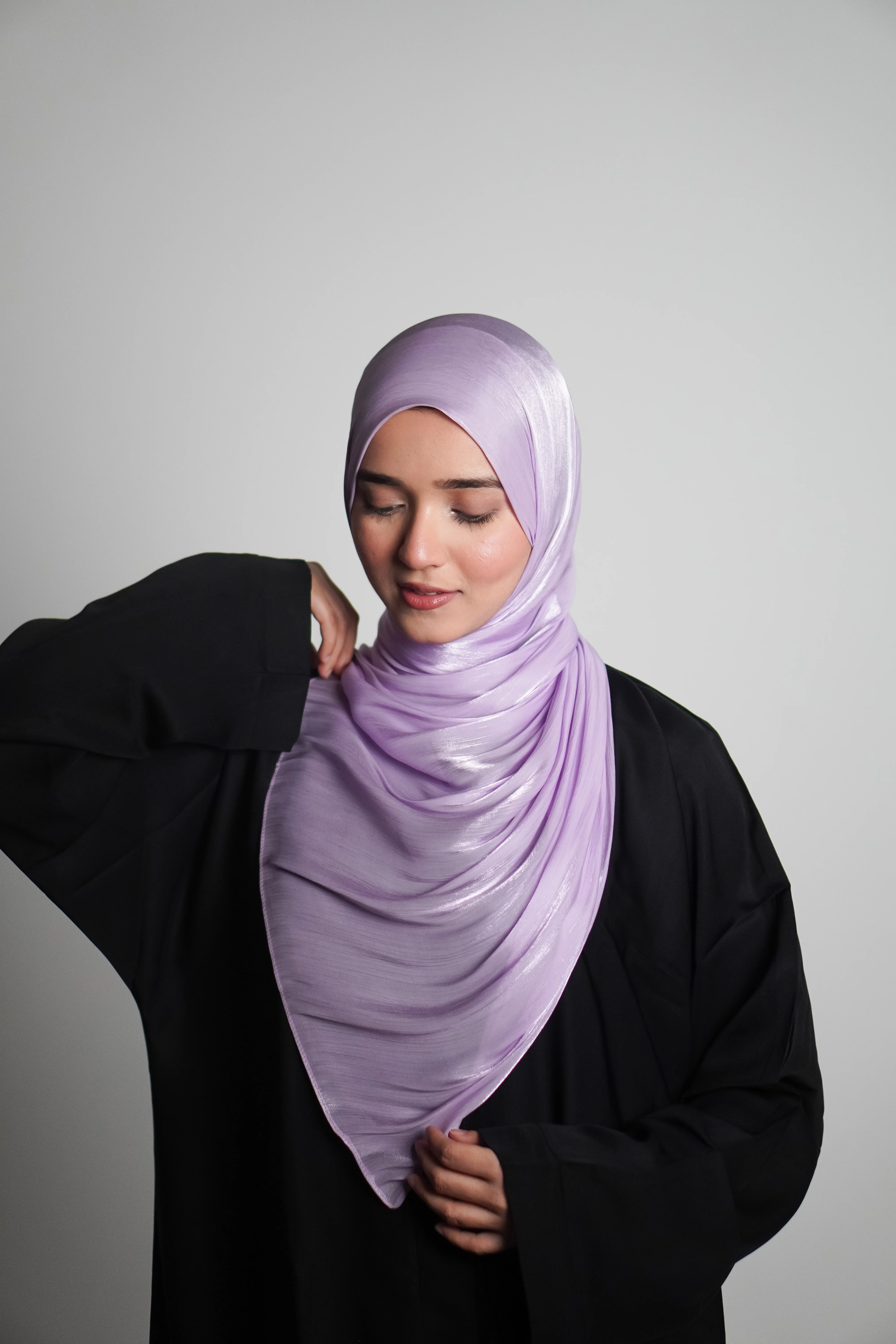 Premium Organza Hijab - Lilac Love - Image 8