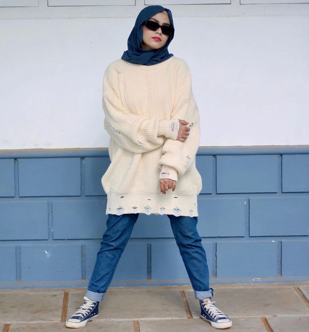 Pullover Women Sweater Dress - Oversized - Image 8