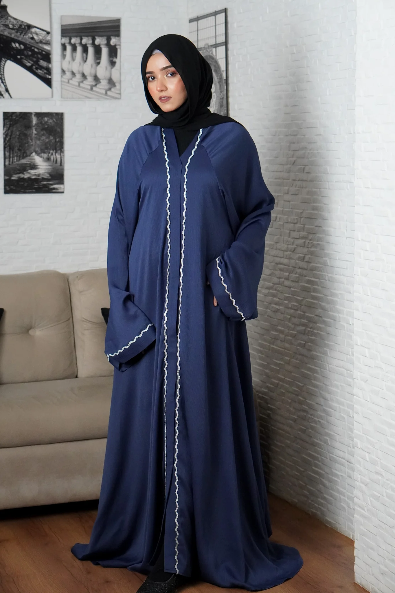 RANIA ABAYAH -ROYAL BLUE - Image 3