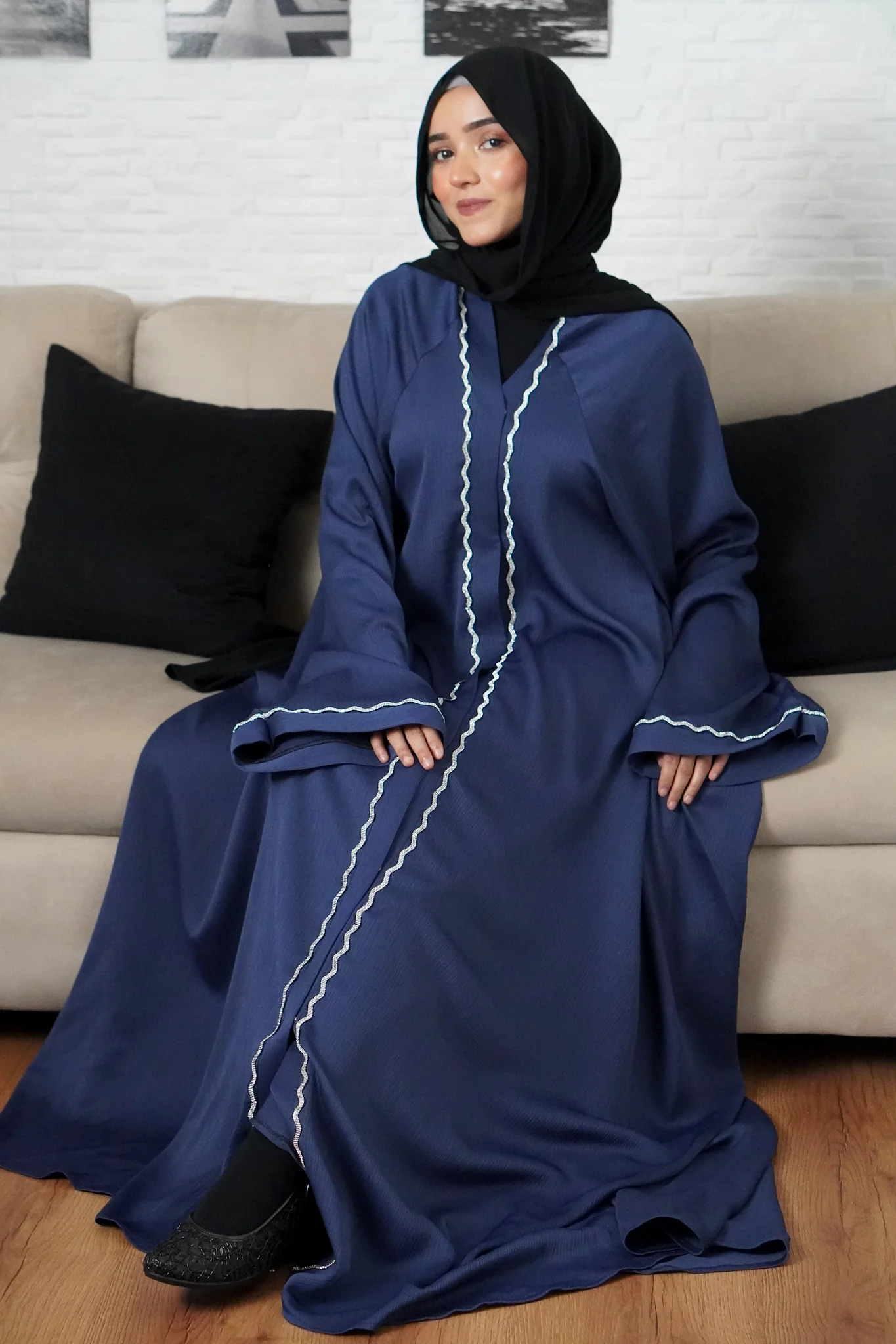 RANIA ABAYAH -ROYAL BLUE - Image 5