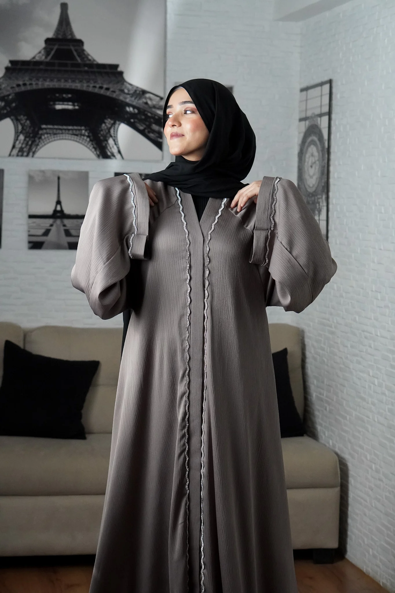 RANIA ABAYAH -TAUPE - Image 6
