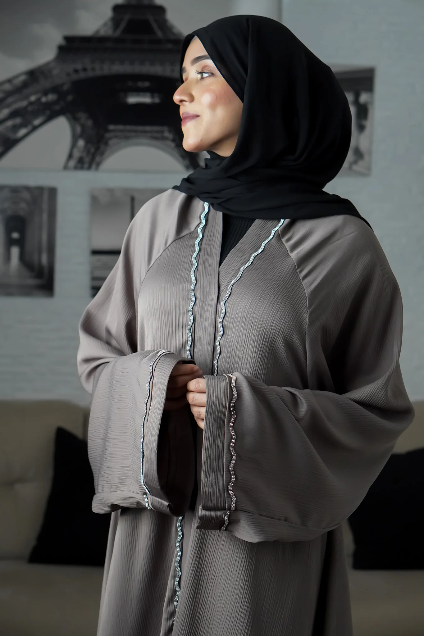 RANIA ABAYAH -TAUPE - Image 8