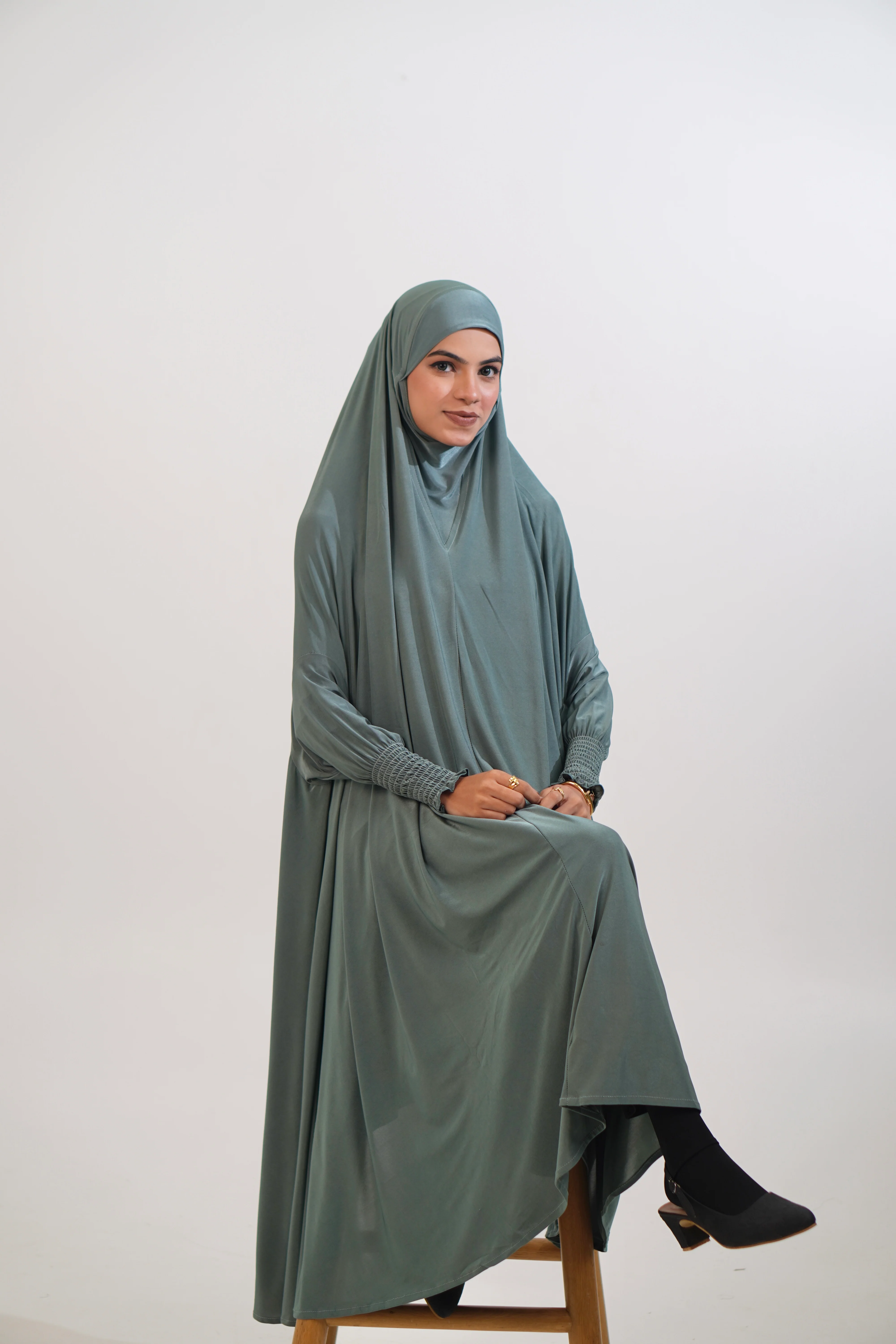 Salah Dress - Below Knee (CRUSHED SLEEVES) - Image 30