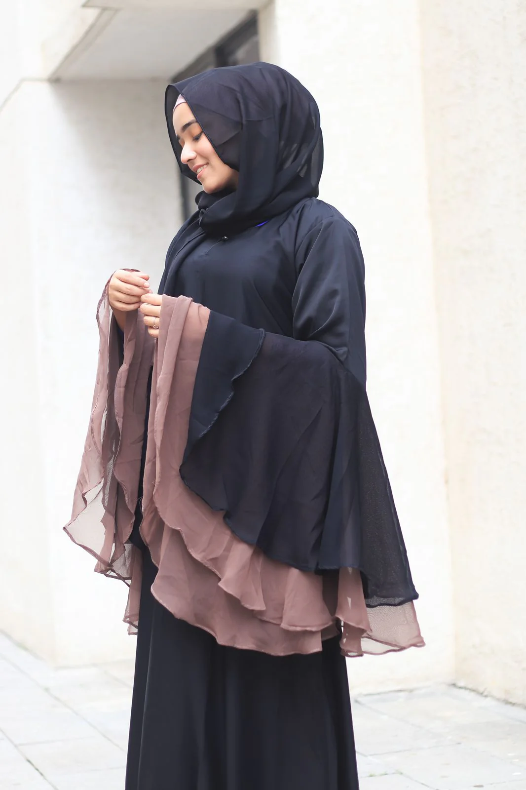 Salamah Abayah - Frill Sleeves - Image 3