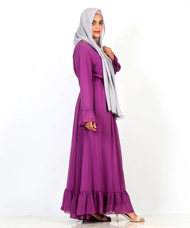 Shehreen Frills – Grape - Image 3