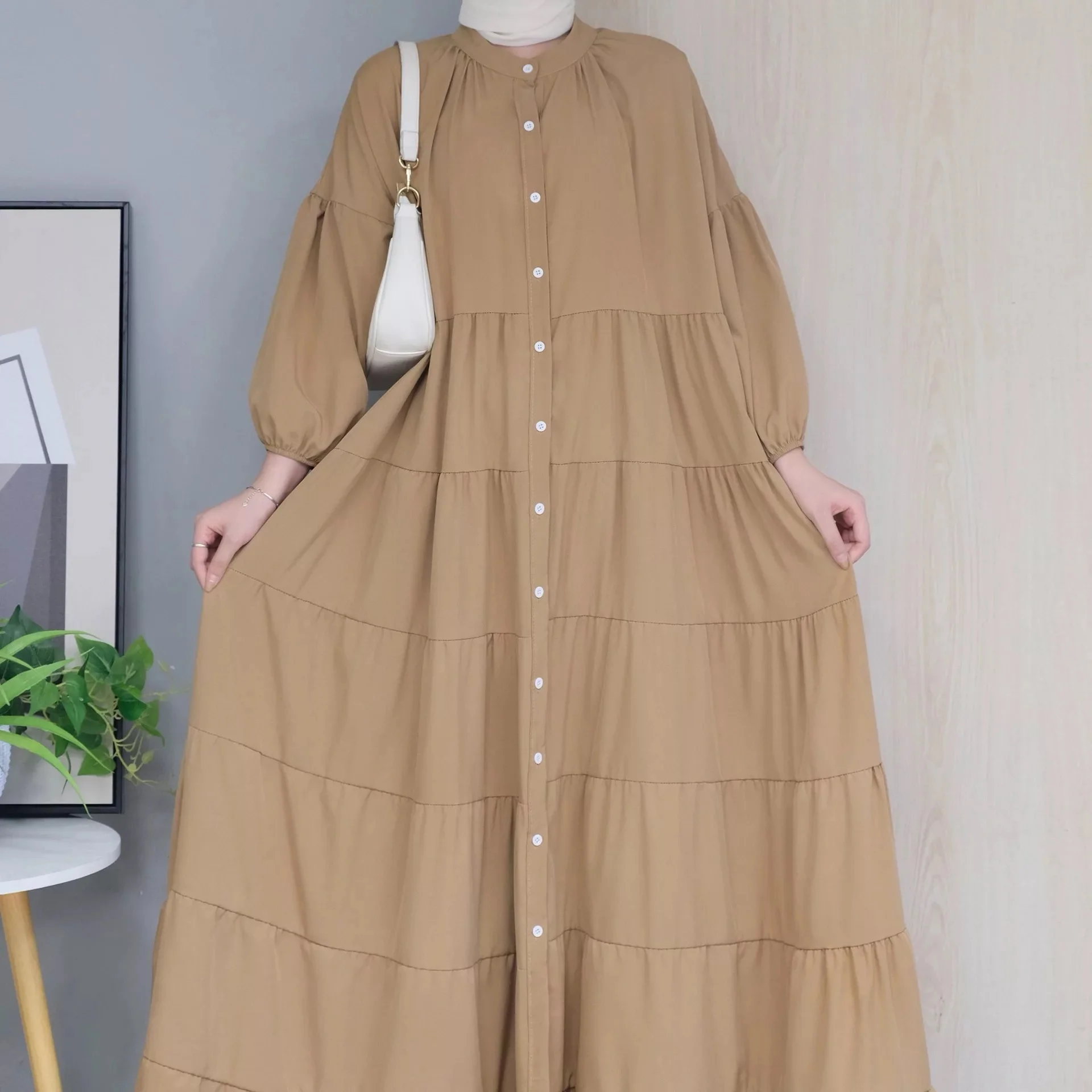 Solid Maxi Dress - Image 4