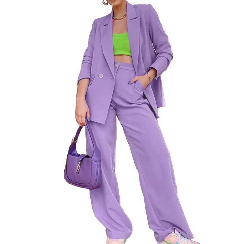 Stylish Business Suit for Women - LILAC - Image 2