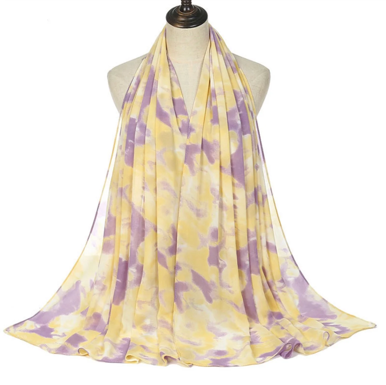 Tie Dye Hijab – Chiffon Scarves – Shade 16