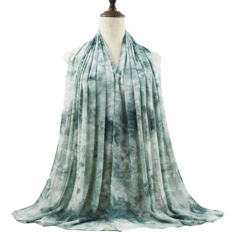 Tie Dye Hijab – Chiffon Scarves – Shade 19 - Image 2