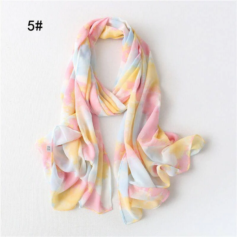 Tie Dye Hijab – Chiffon Scarves – Shade 5