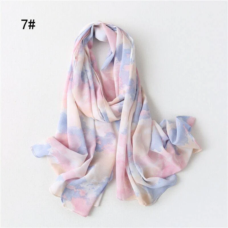 Tie Dye Hijab – Chiffon Scarves – Shade 7