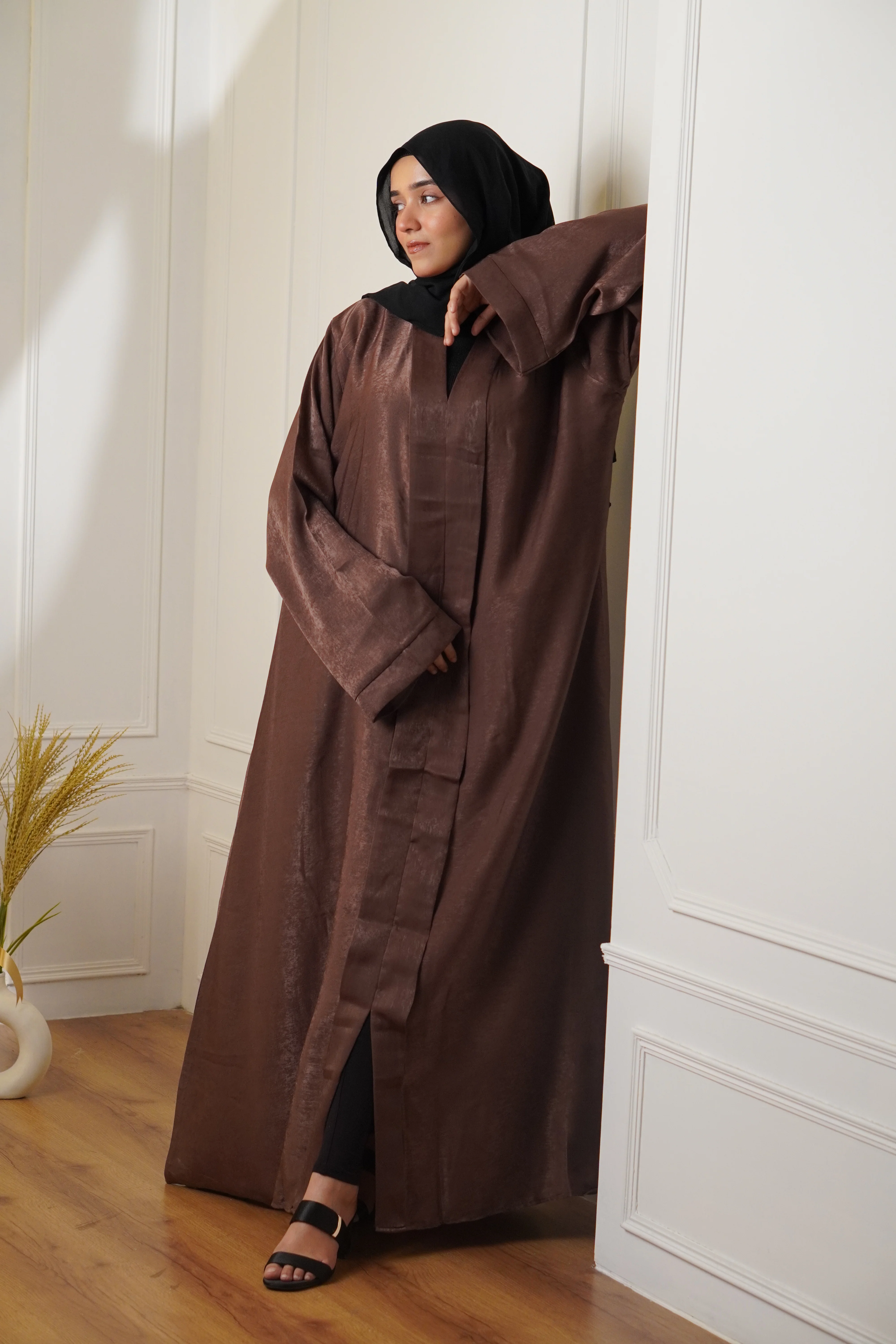 VELVET TOUCH ABAYAH - MAUVE - Image 2