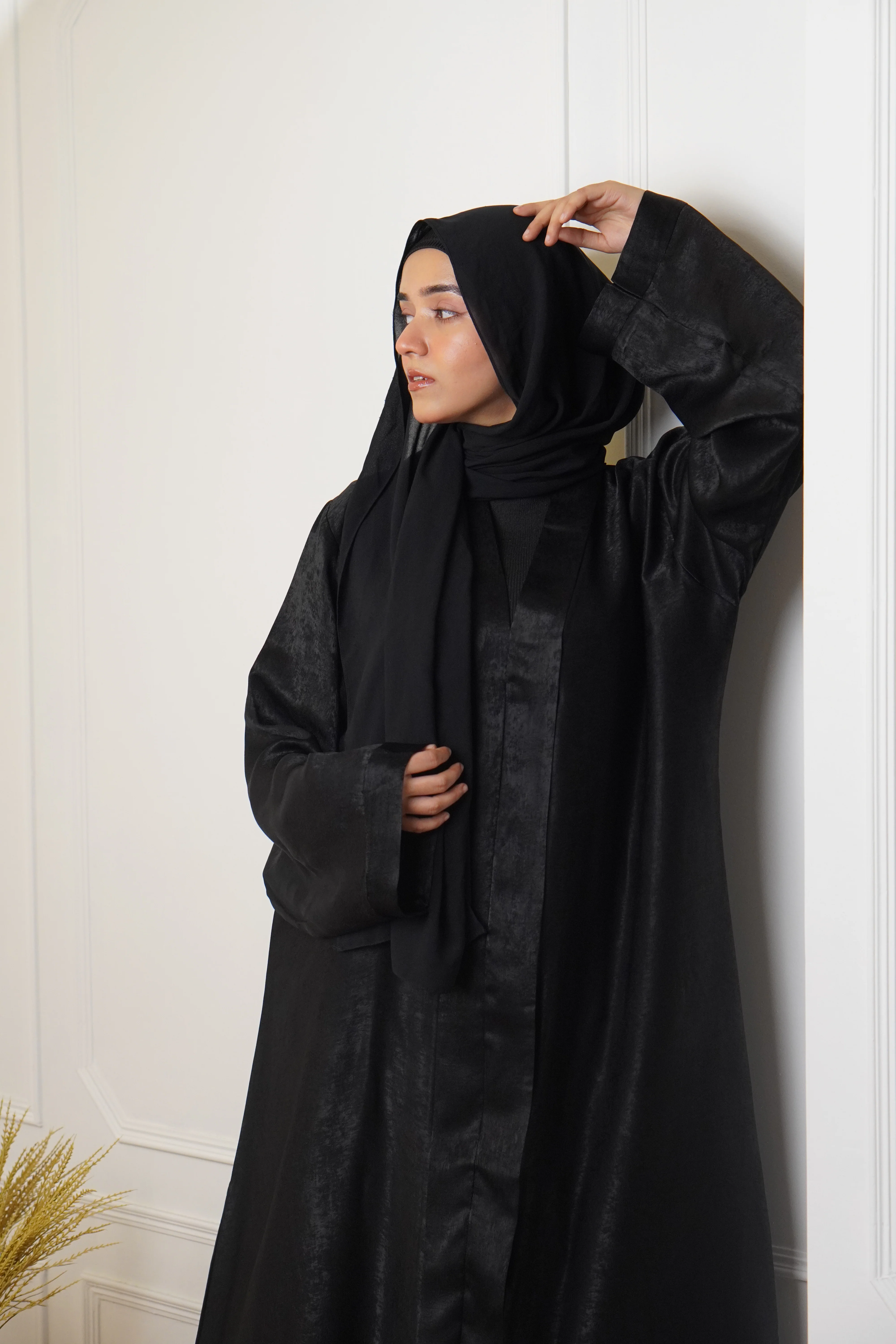 VELVET TOUCH ABAYAH - RICH BLACK - Image 6